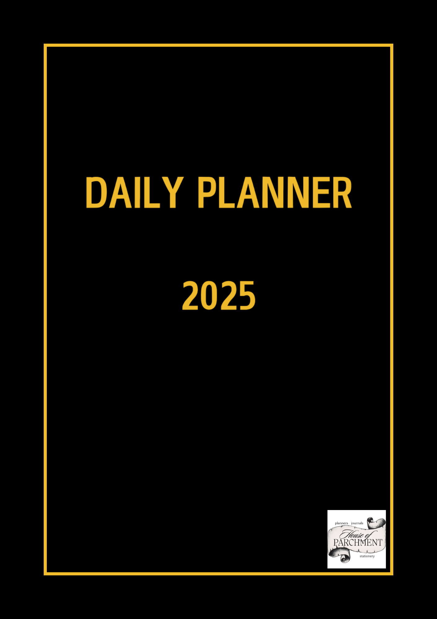 Daily Planner A5 Dated - One Page per day - House of Parchment