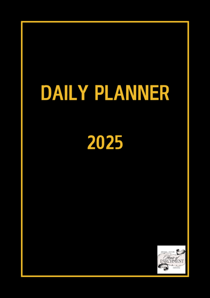Daily Planner A5 Dated - One Page per day - House of Parchment